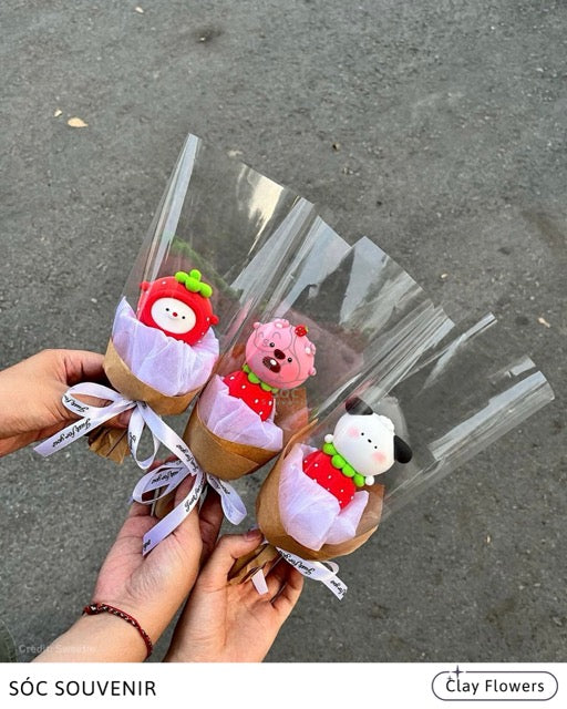 🌸 Clay Flowers – Handmade with Love