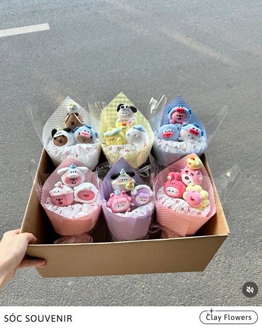 🌸 Clay Flowers – Handmade with Love