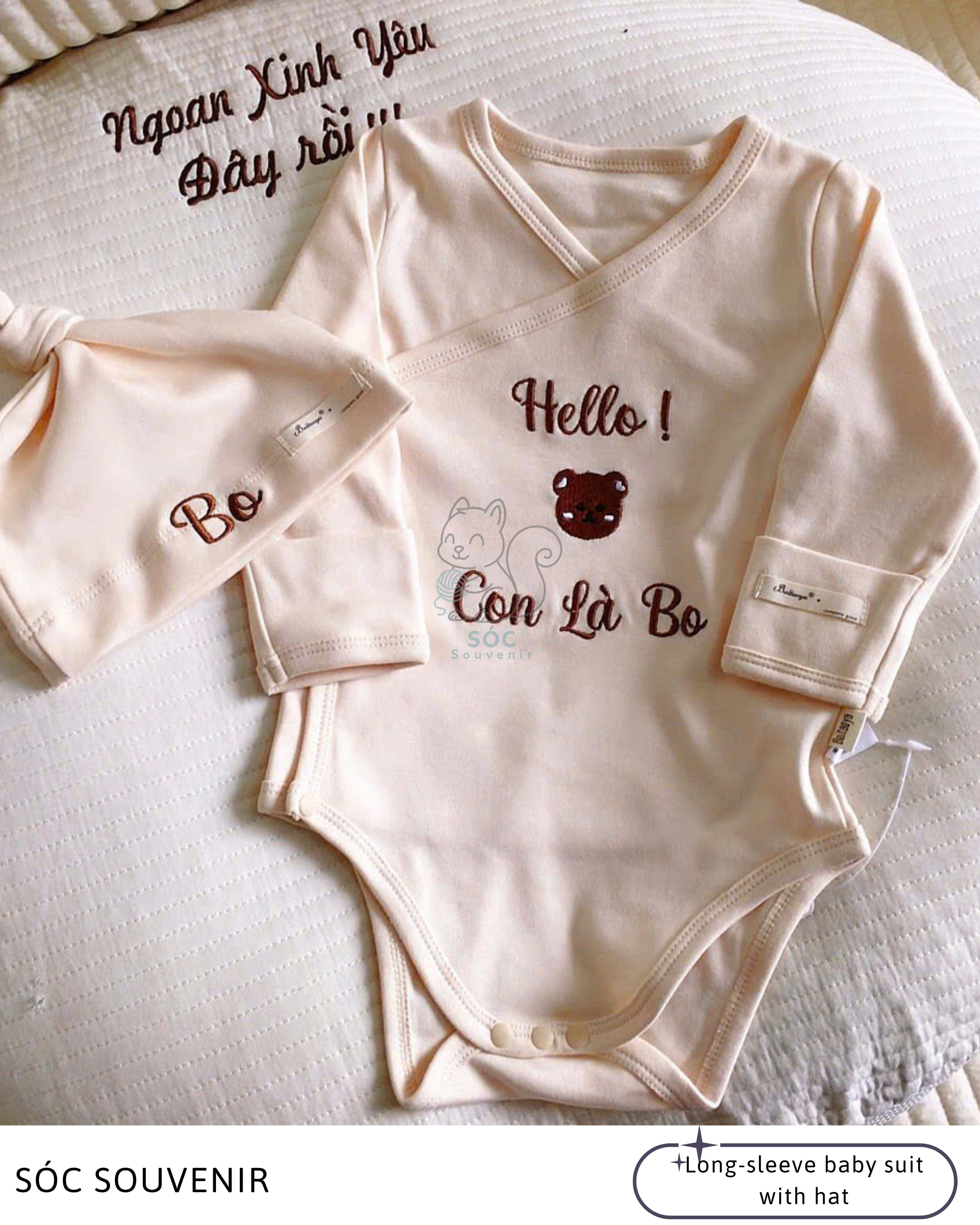 Personalized Baby Suit (Set includes free hat)