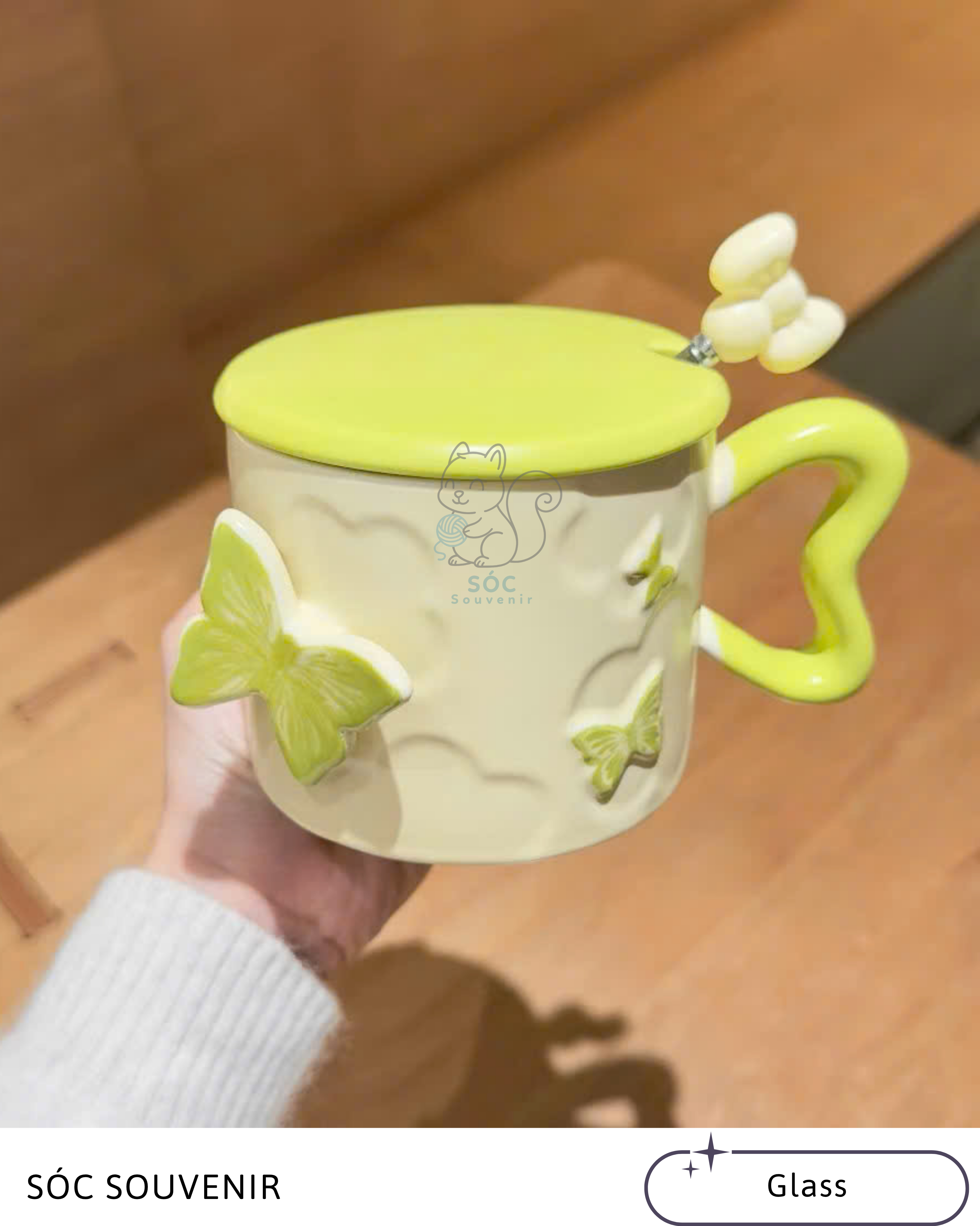 3D Flower Ceramic Mug