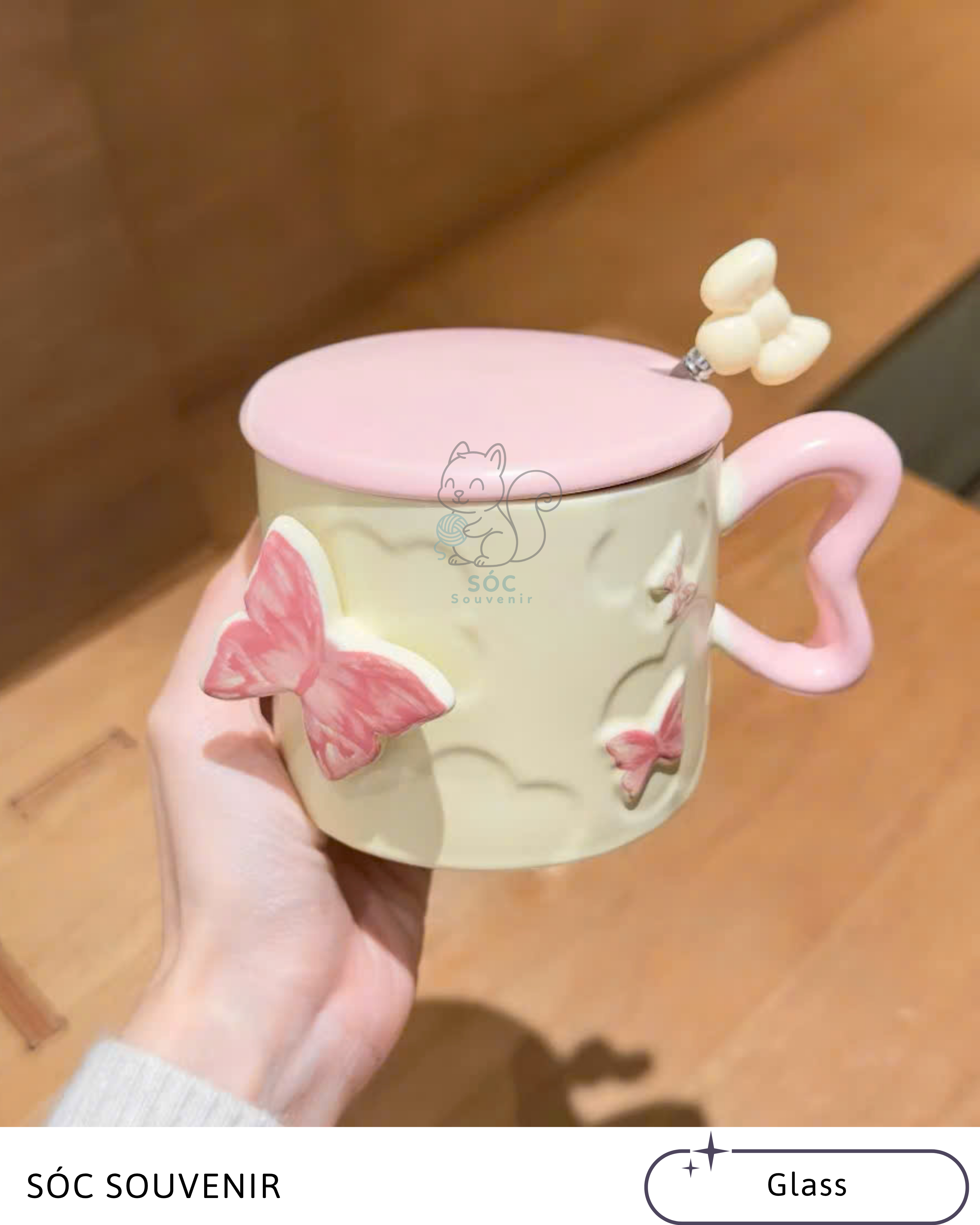 3D Flower Ceramic Mug