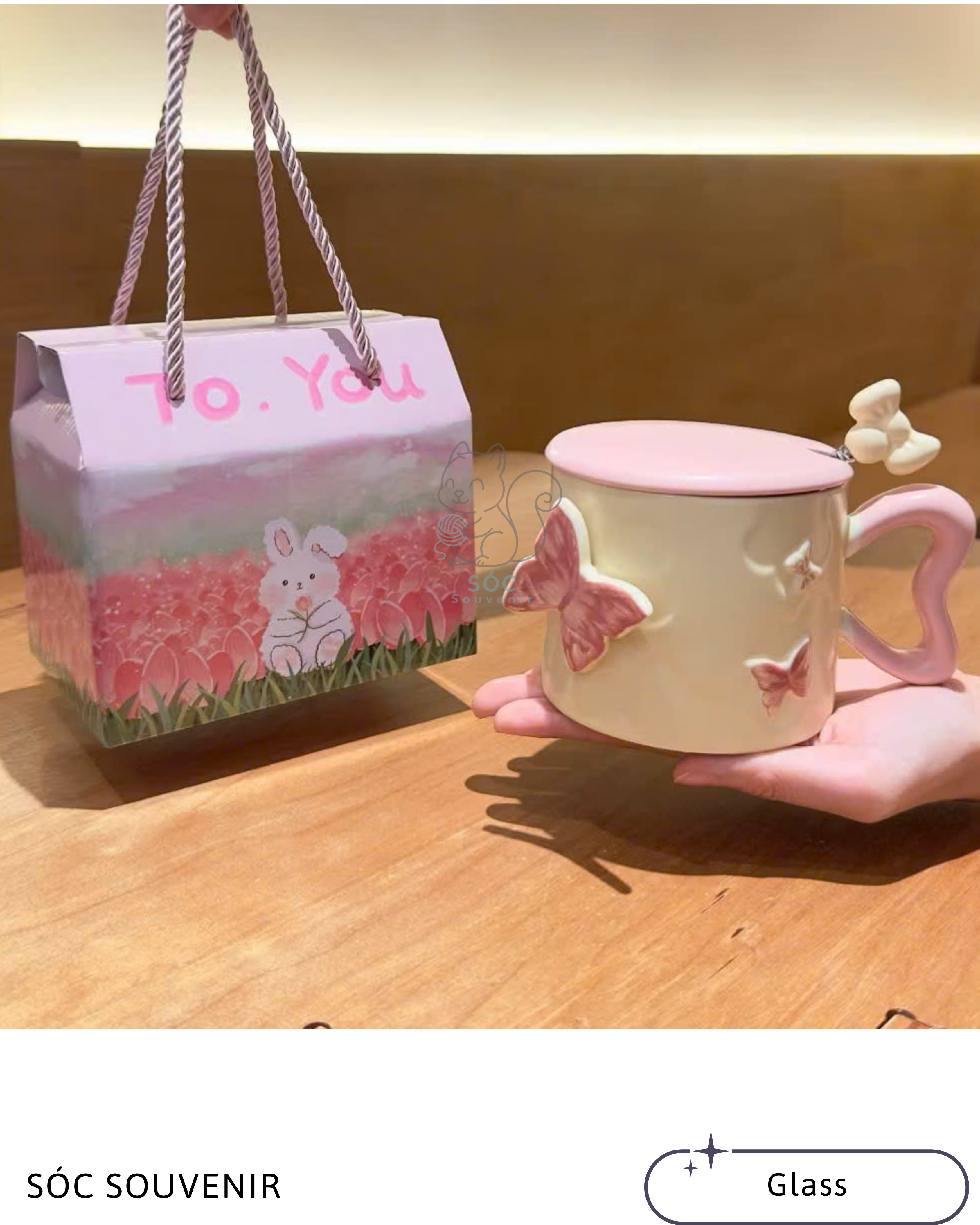 3D Flower Ceramic Mug