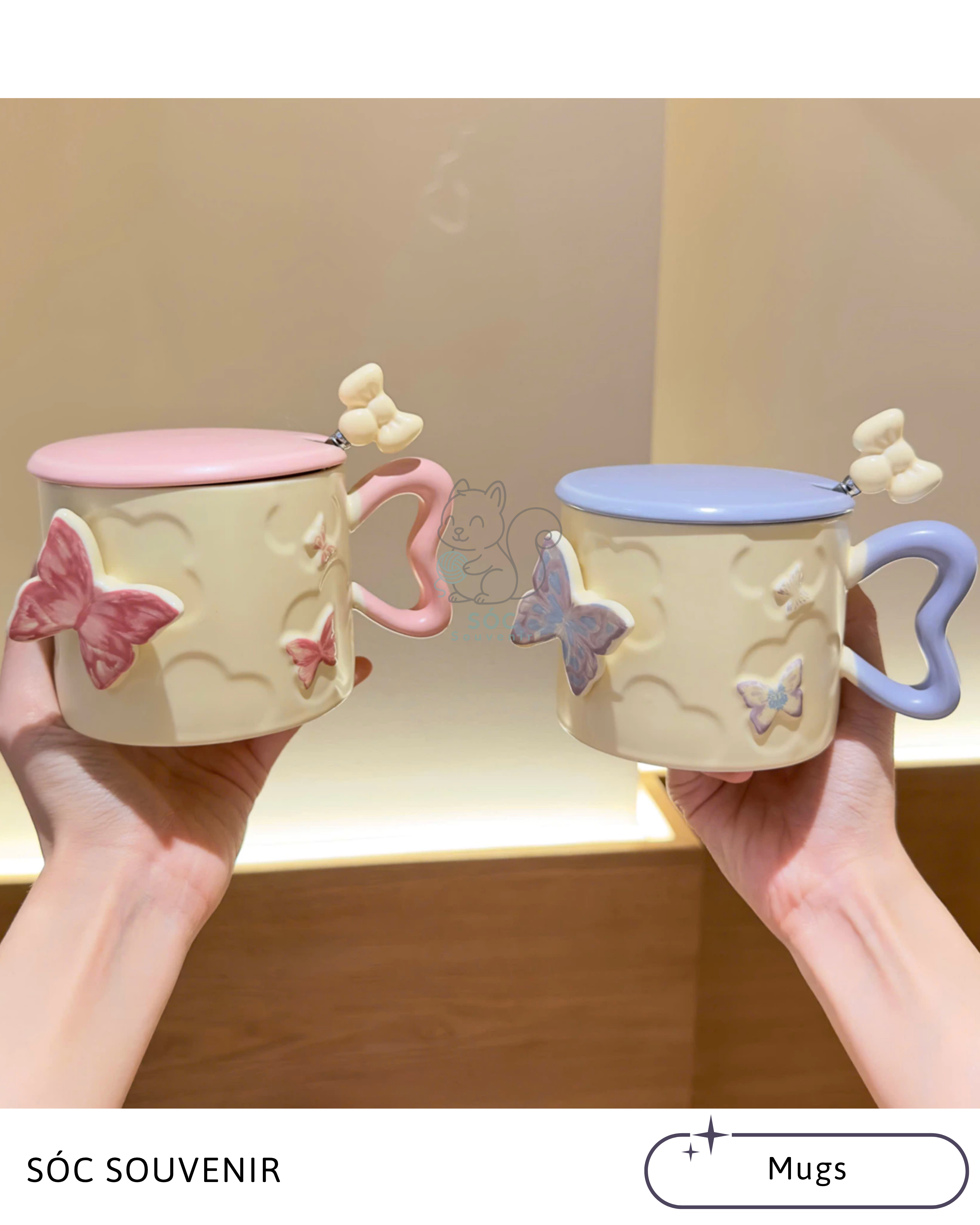 3D Flower Ceramic Mug