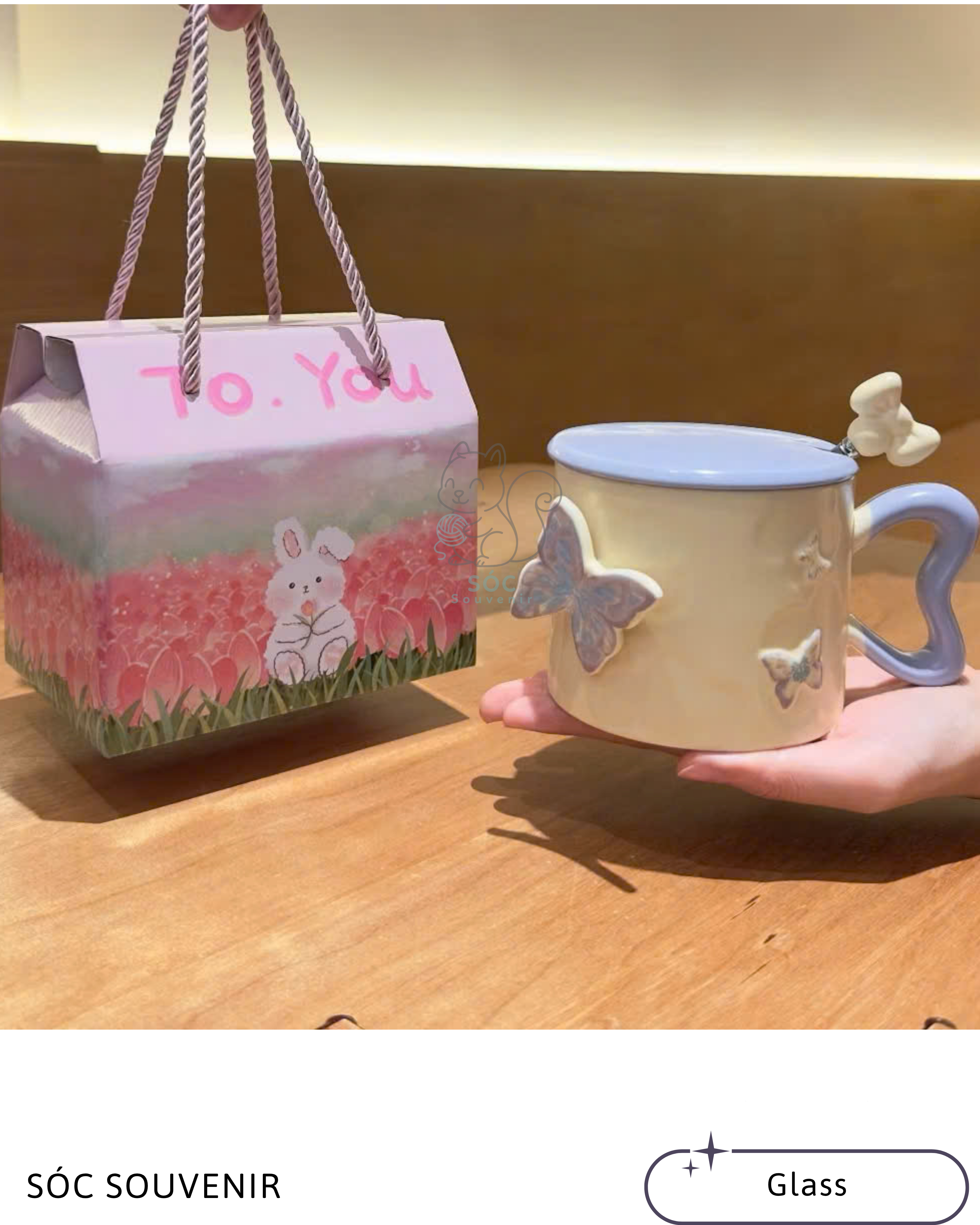 3D Flower Ceramic Mug