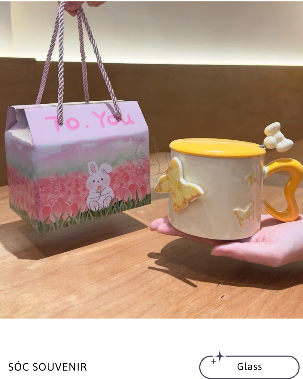 3D Flower Ceramic Mug