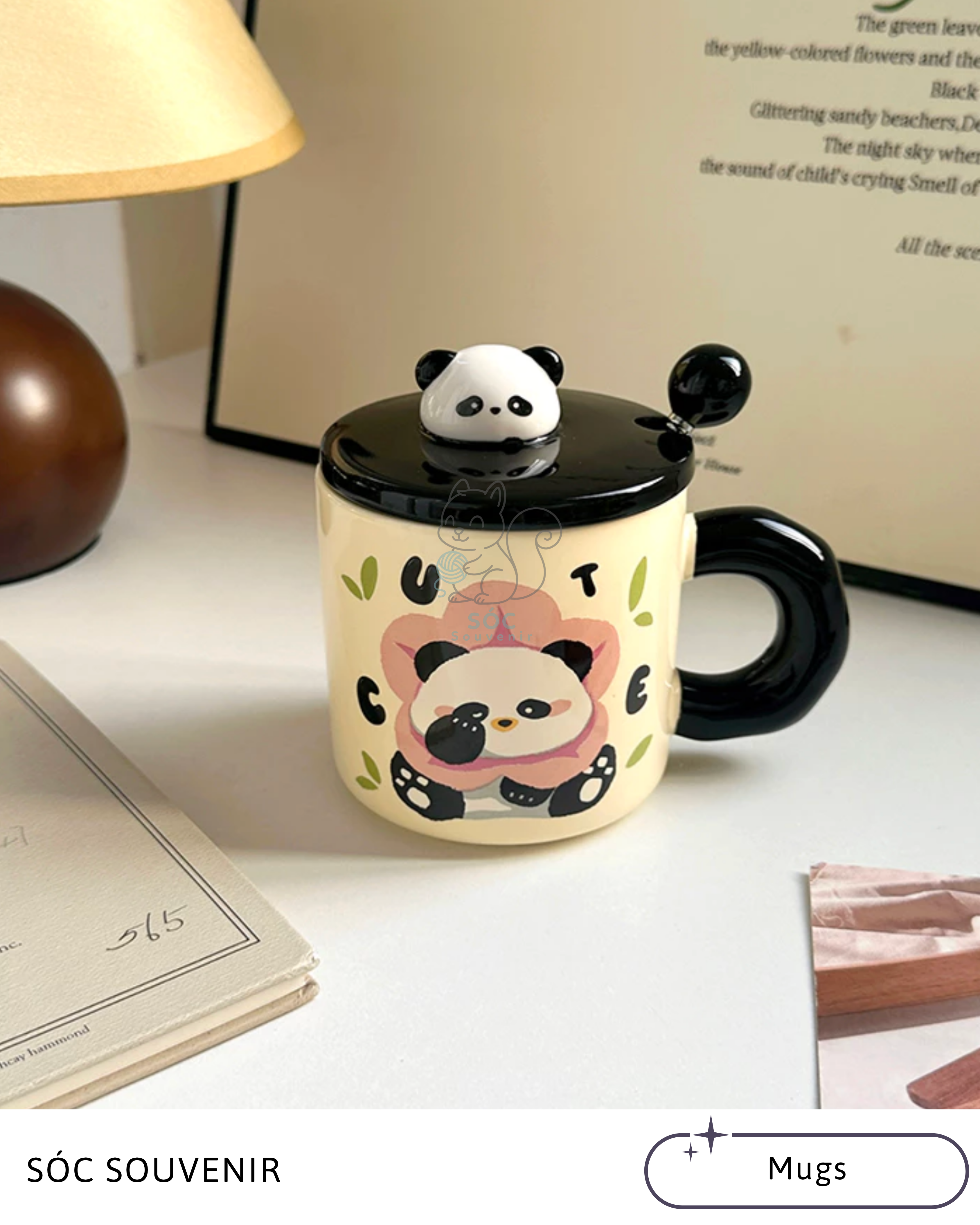 Panda & Cat Ceramic Mug – Premium Gift Box Set