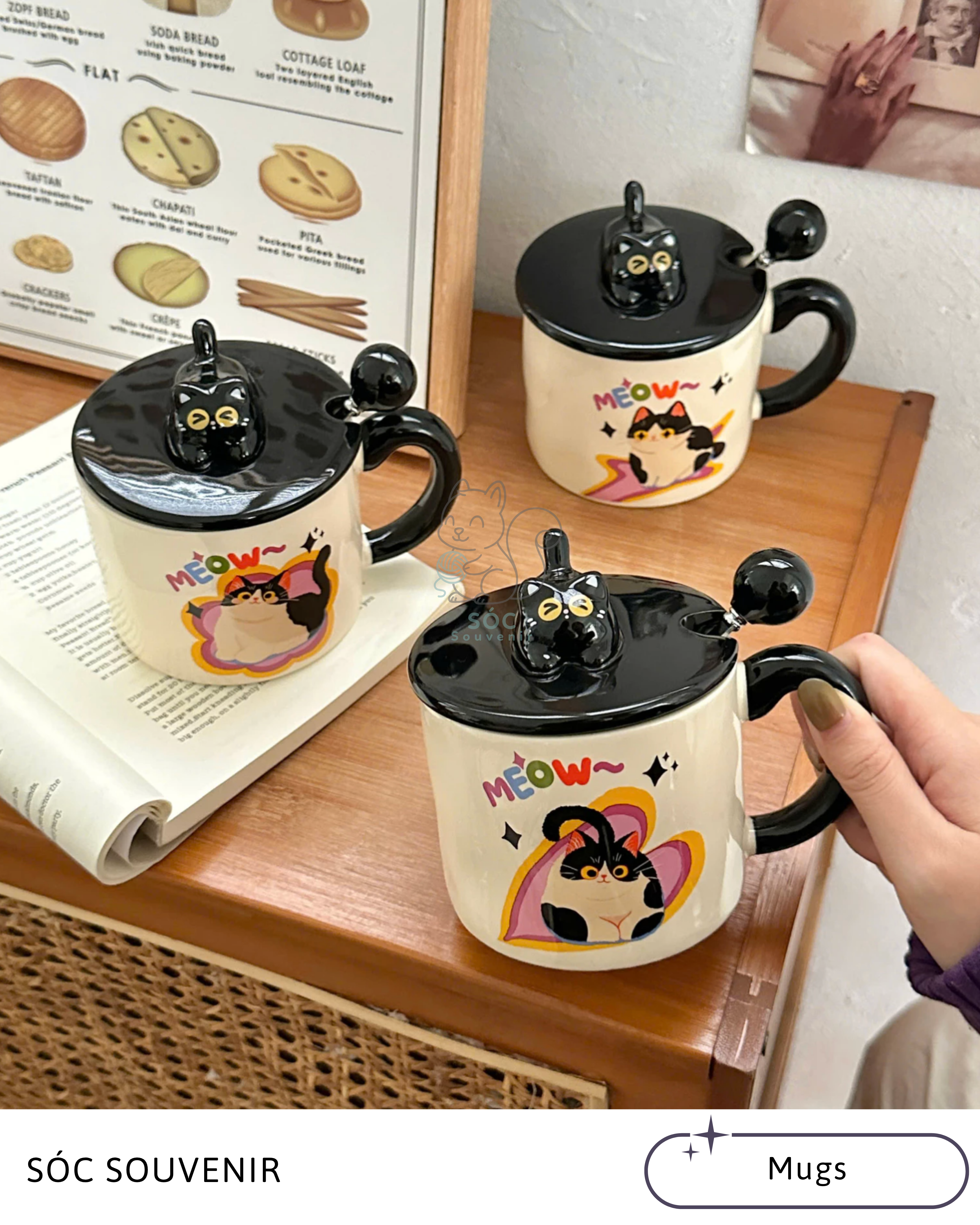 Panda & Cat Ceramic Mug – Premium Gift Box Set