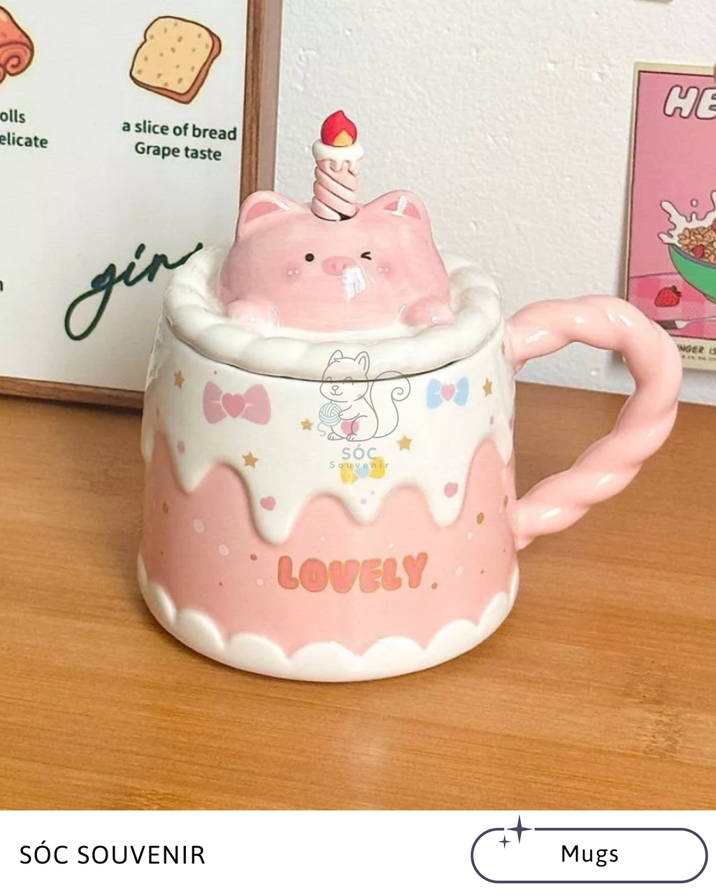 Birthday Cake Animal Mug