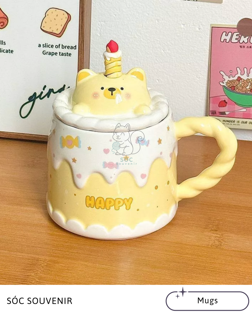 Birthday Cake Animal Mug
