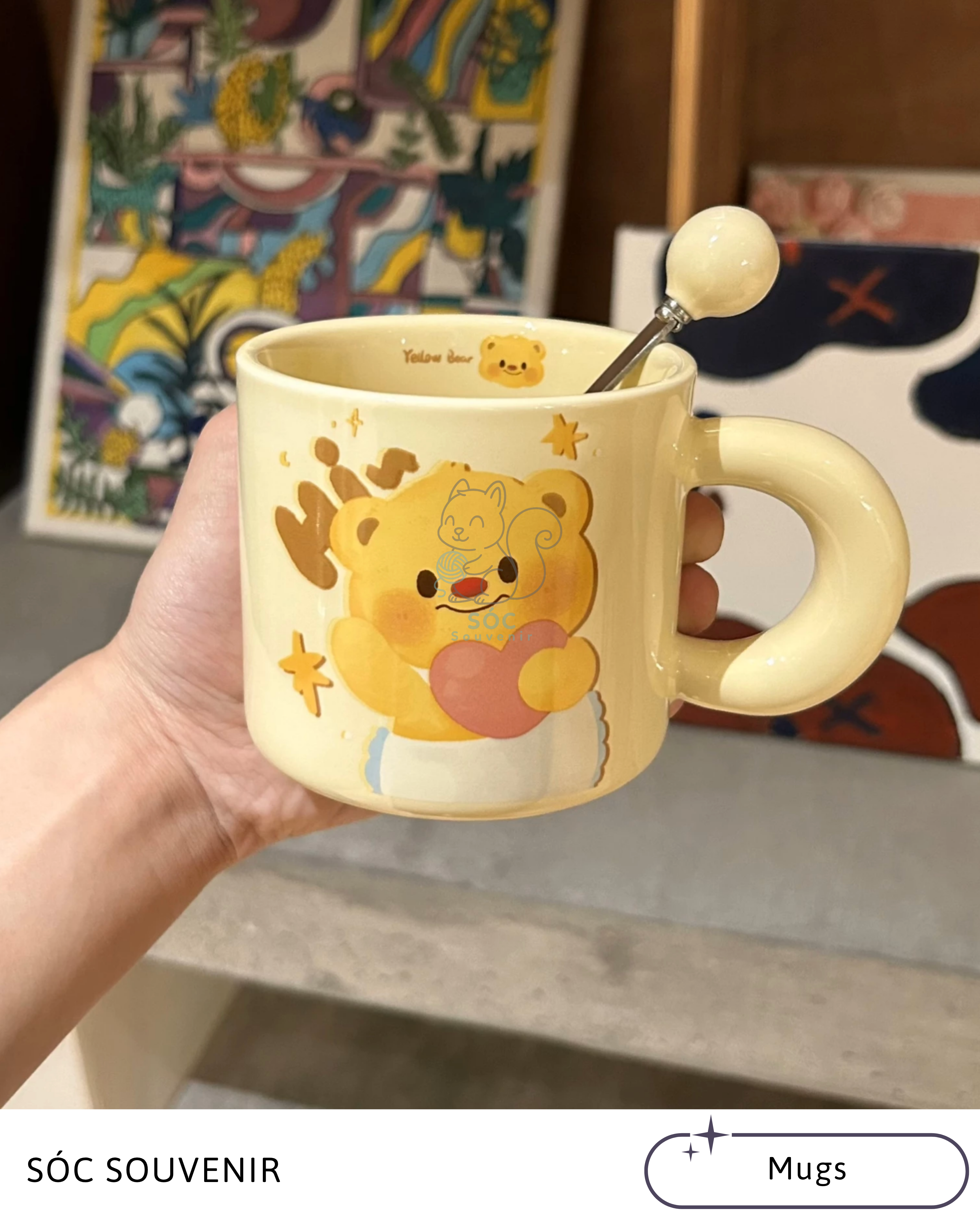 Yellow Bear Ceramic Mug