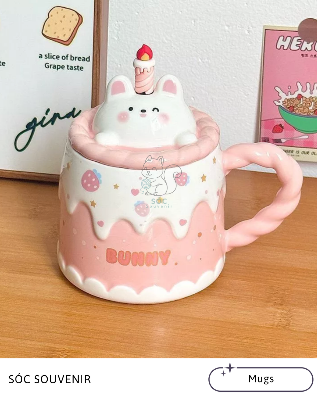 Birthday Cake Animal Mug