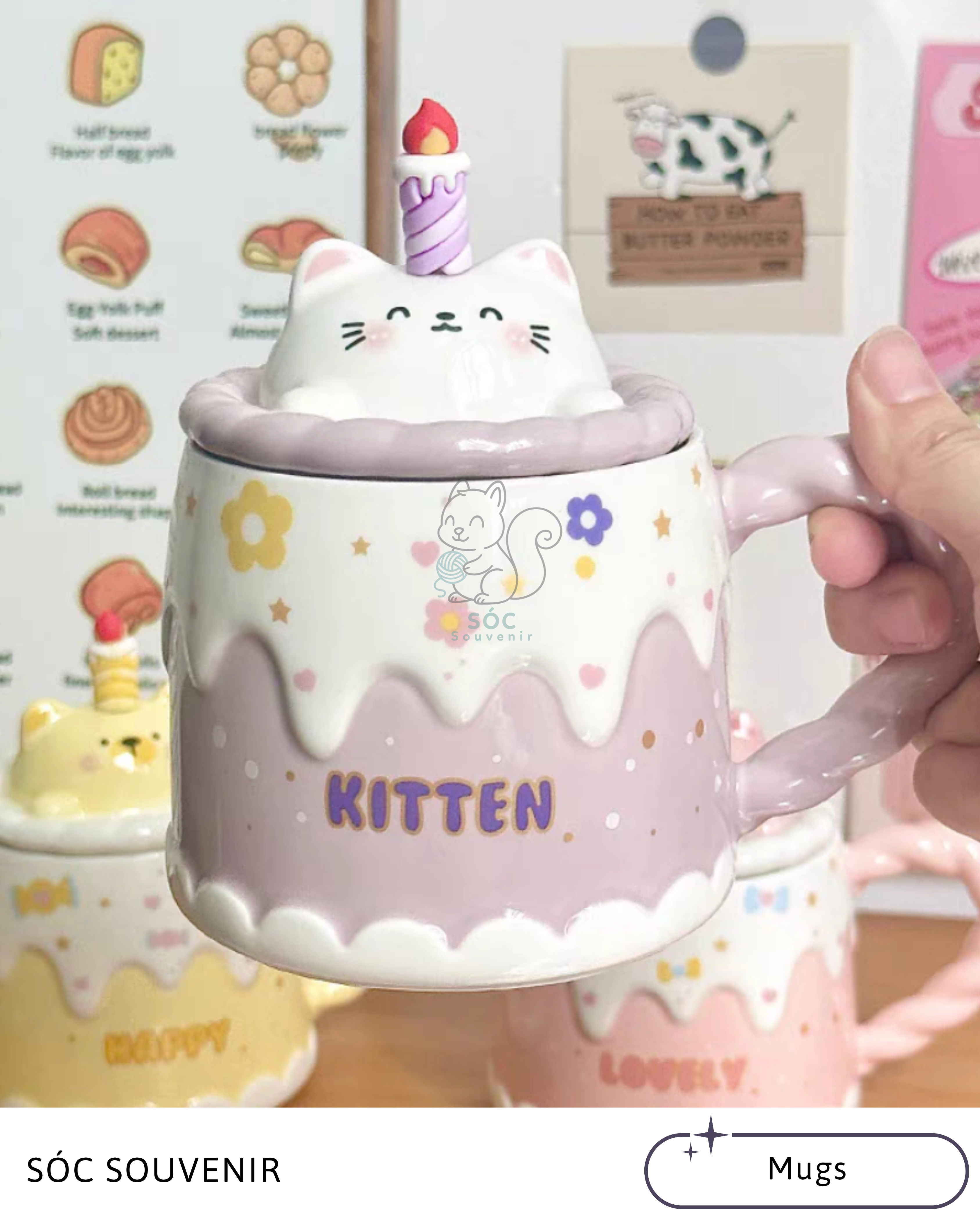 Birthday Cake Animal Mug