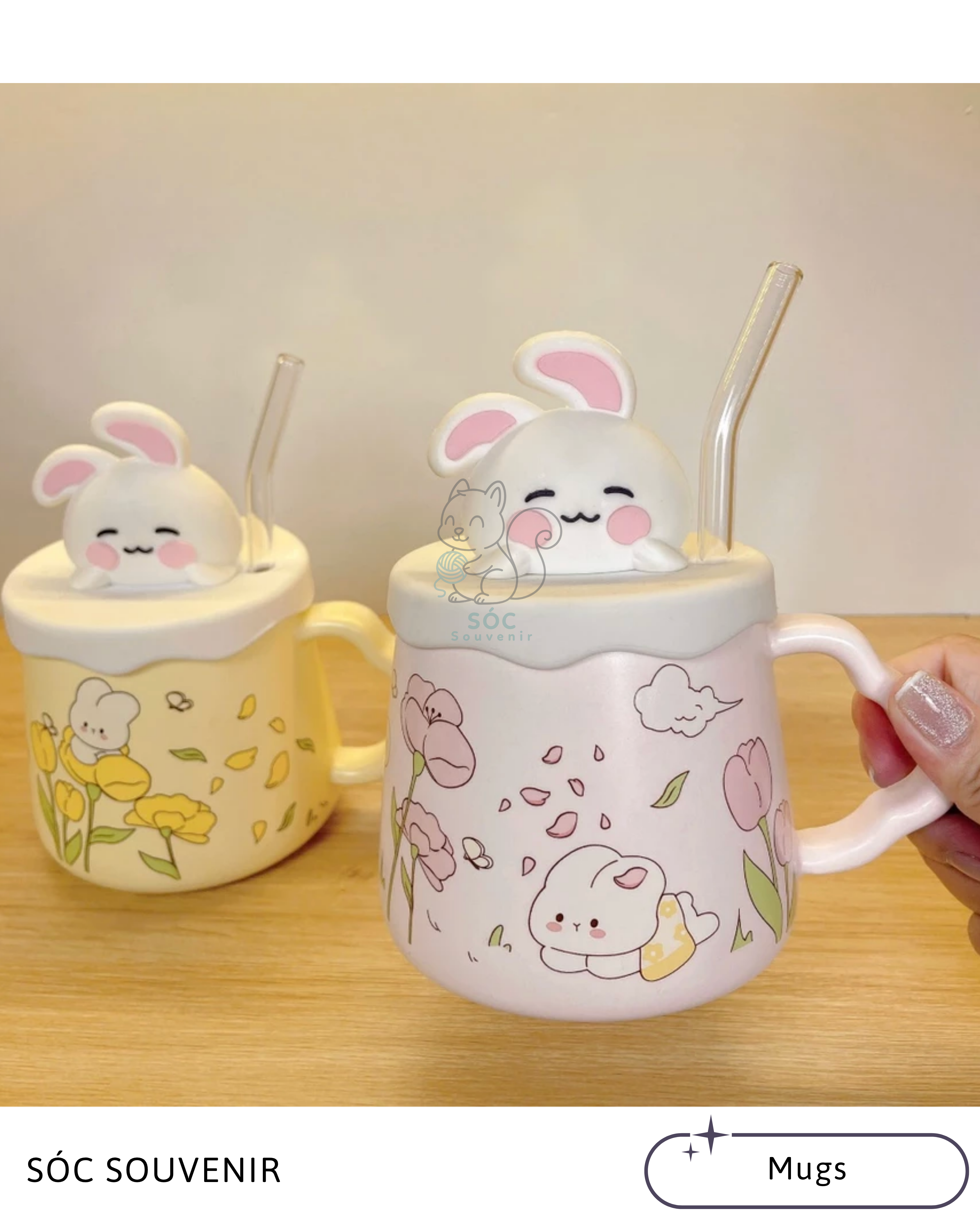 Bunny Blossom Ceramic Mug