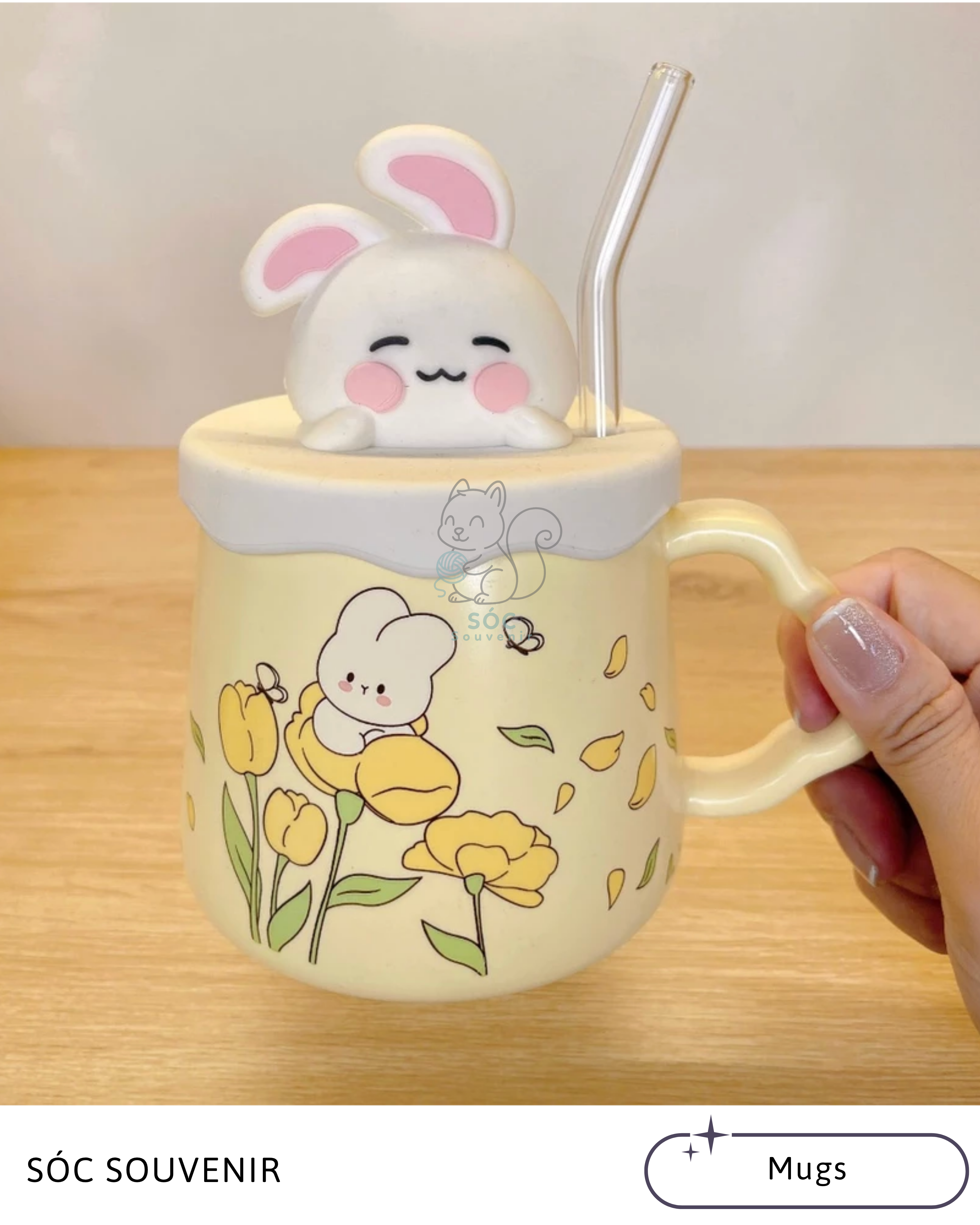 Bunny Blossom Ceramic Mug