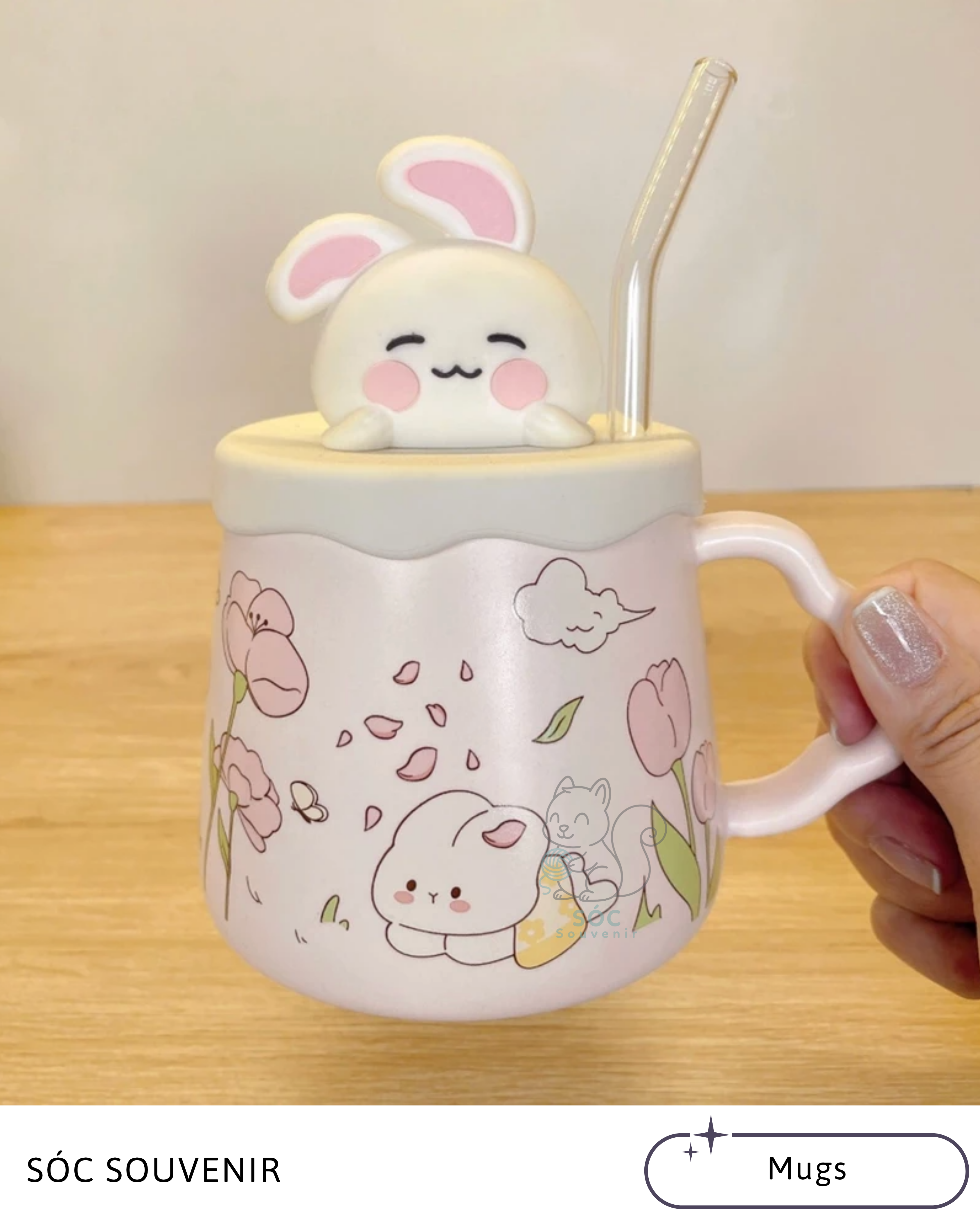 Bunny Blossom Ceramic Mug