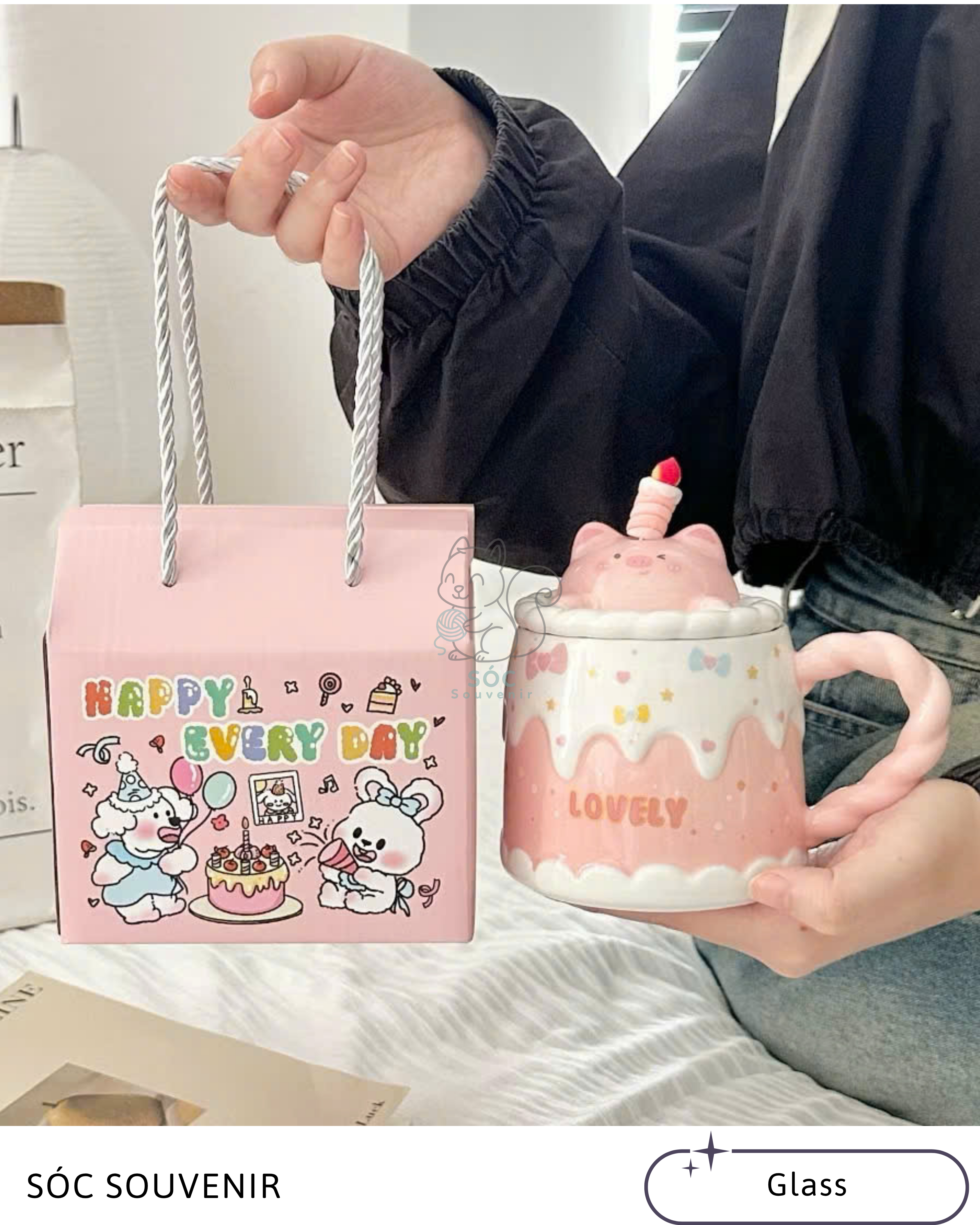 Birthday Cake Animal Mug