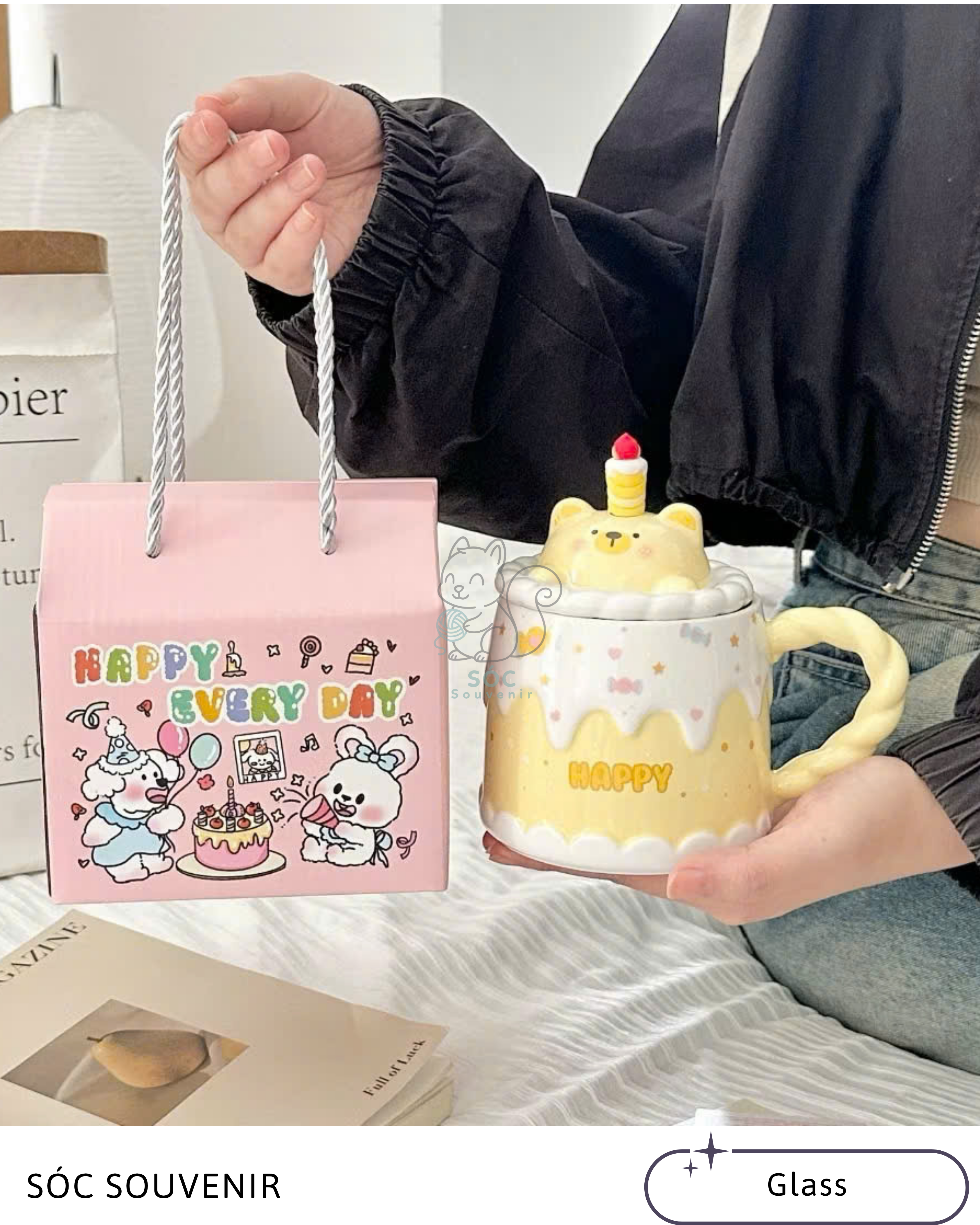 Birthday Cake Animal Mug