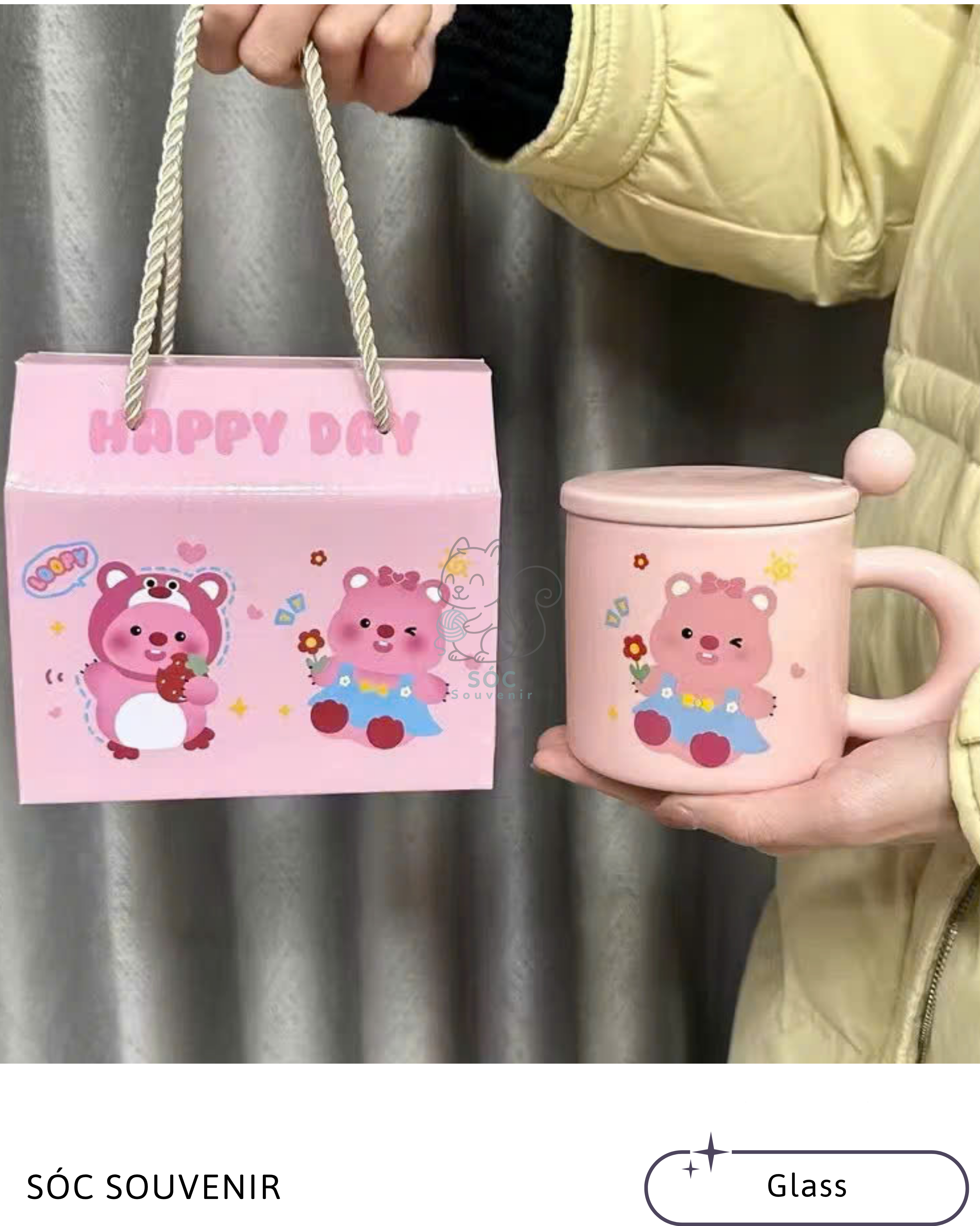 Bear & Loopy Ceramic Mug Gift Set