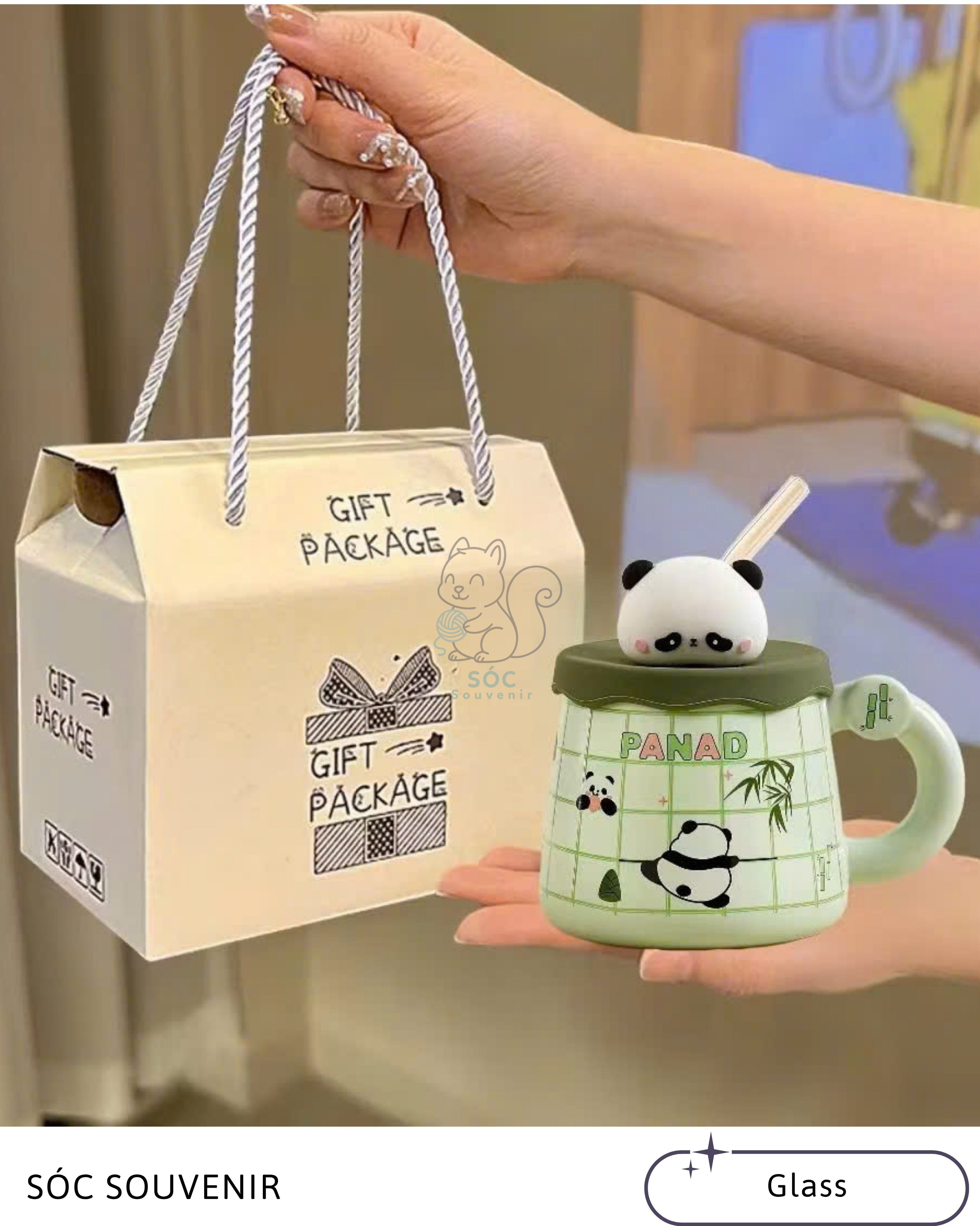Panda Bamboo Ceramic Mug&nbsp;