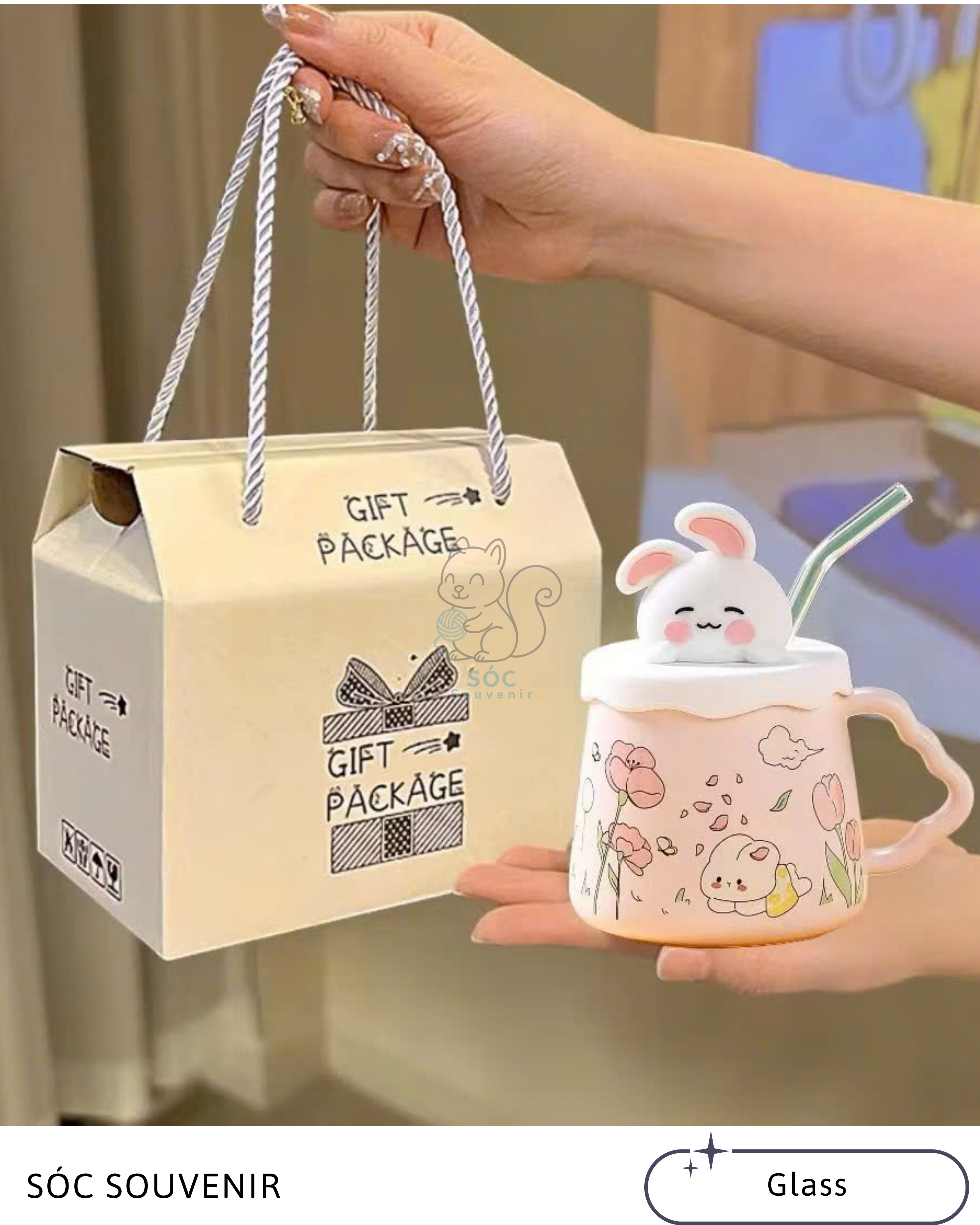 Bunny Blossom Ceramic Mug