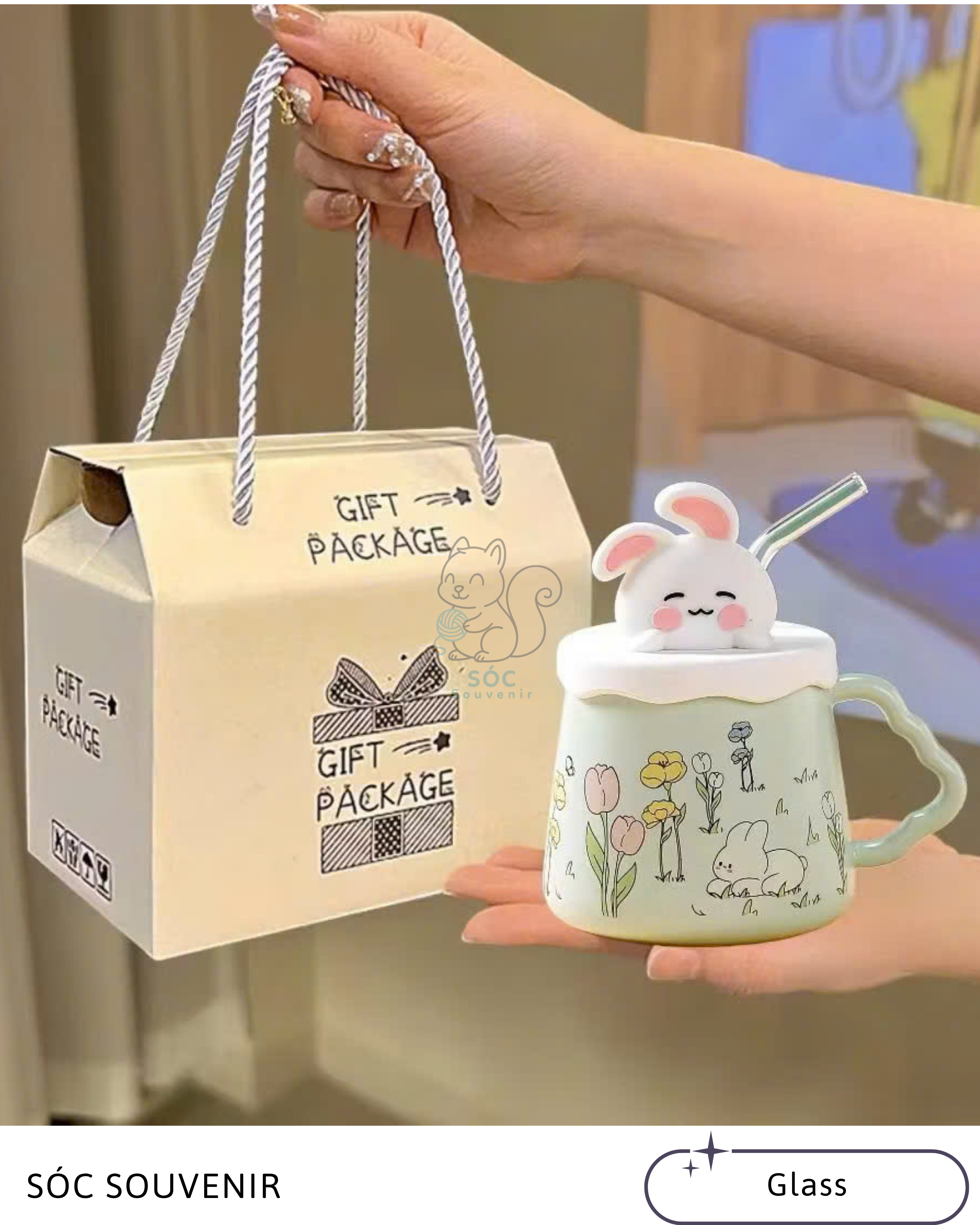 Bunny Blossom Ceramic Mug