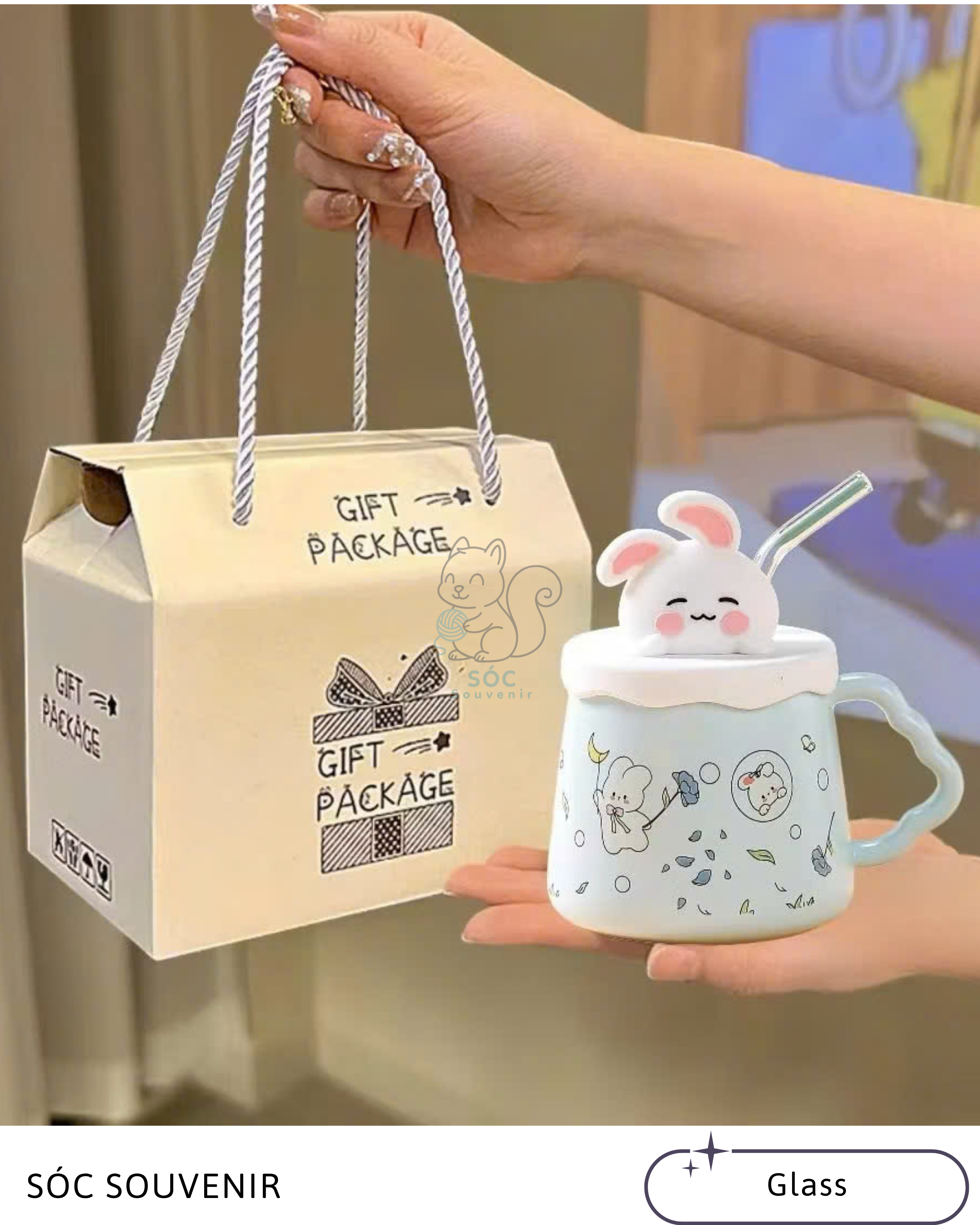 Bunny Blossom Ceramic Mug