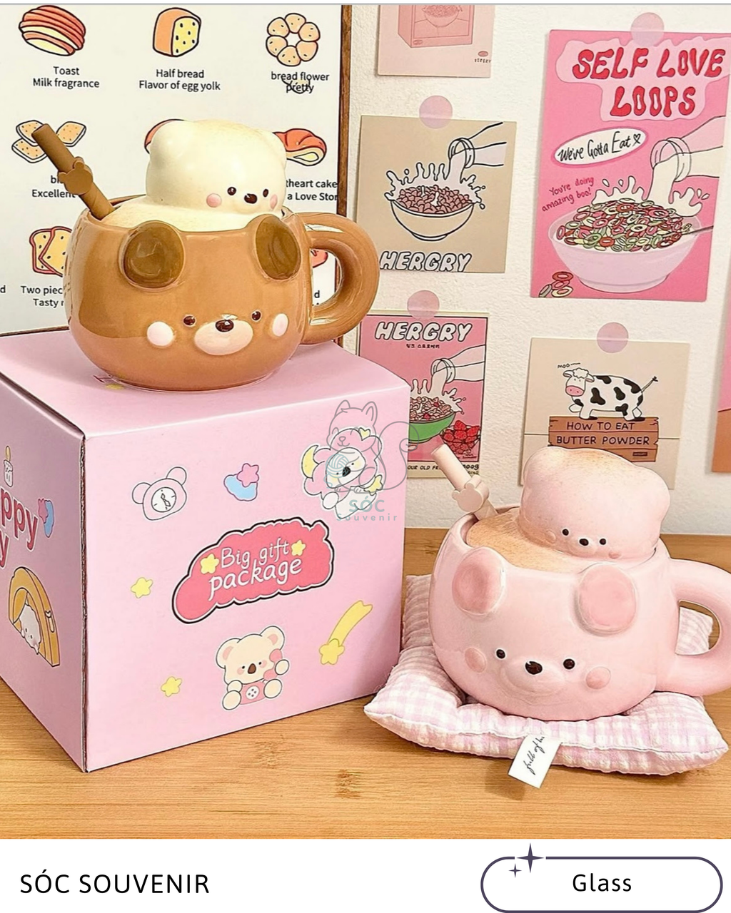 Bear Ceramic Mug Gift Set