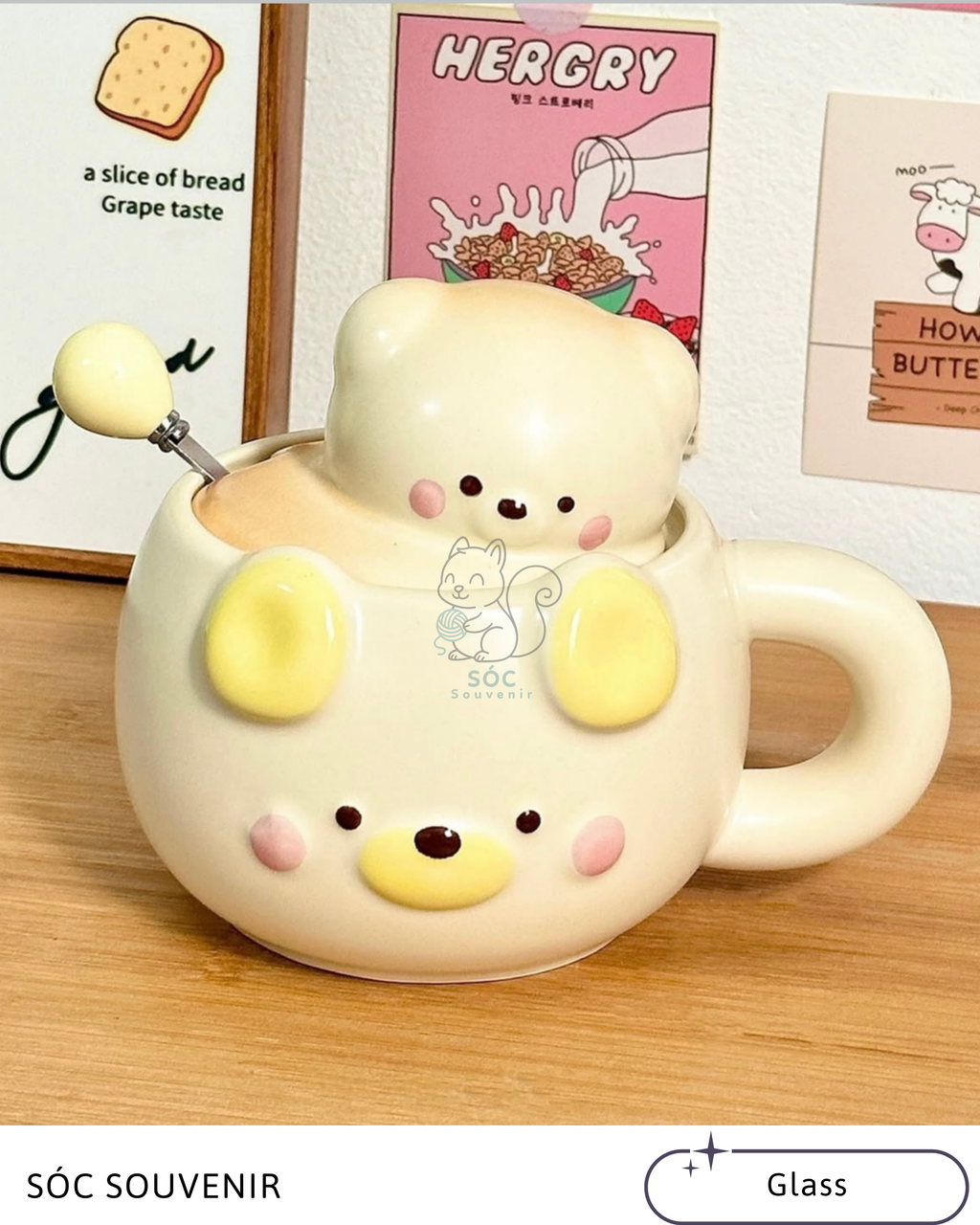 Bear Ceramic Mug Gift Set