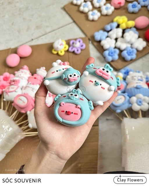 🌸 Clay Flowers – Handmade with Love