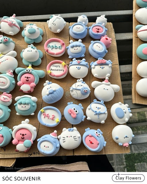 🌸 Clay Flowers – Handmade with Love