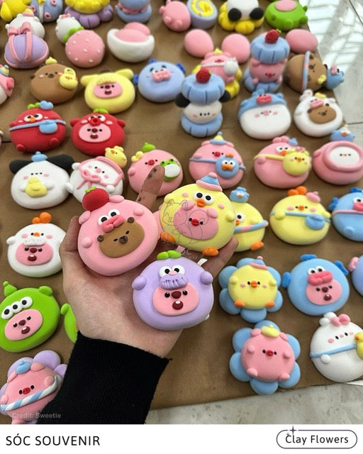 🌸 Clay Flowers – Handmade with Love