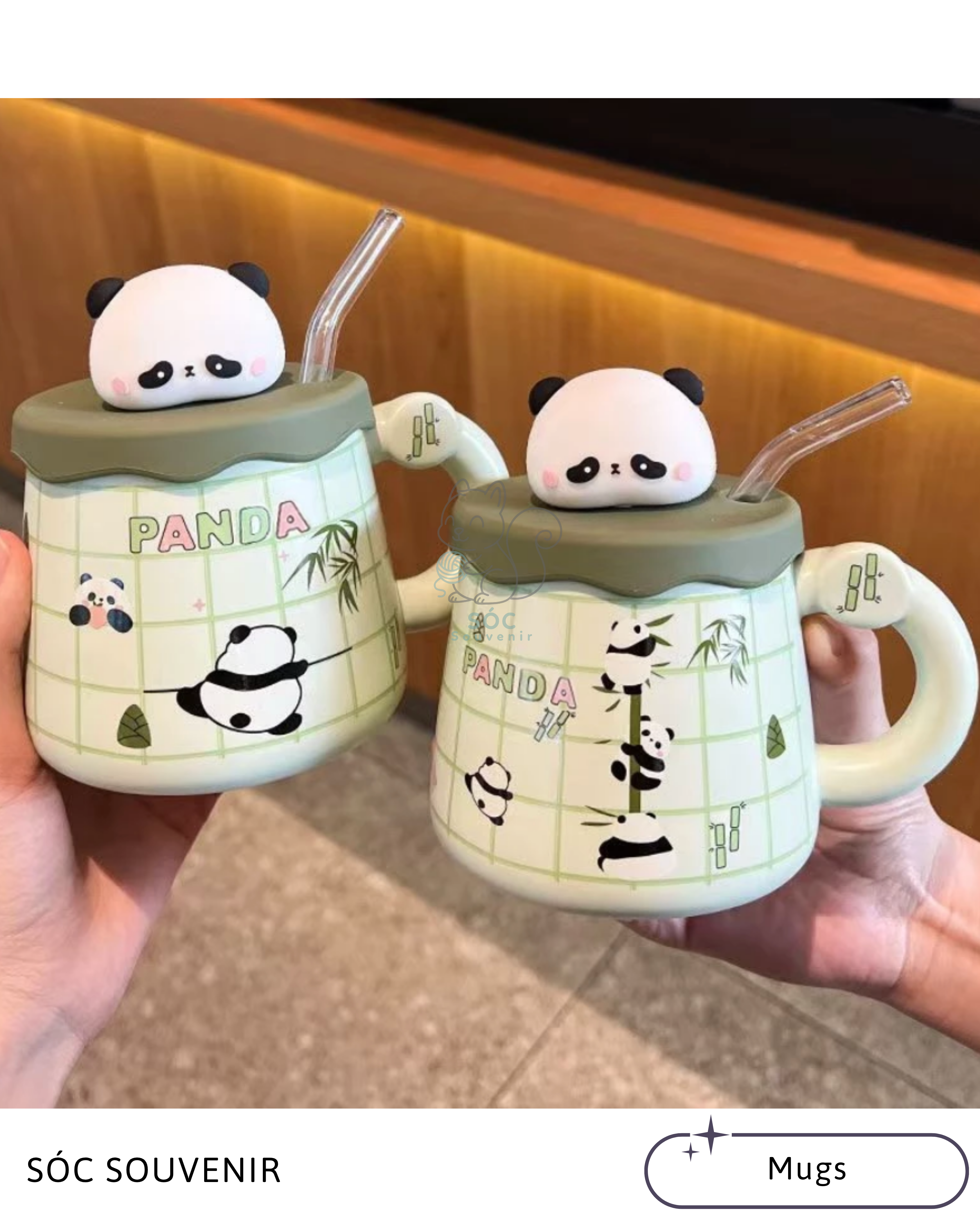 Panda Bamboo Ceramic Mug&nbsp;