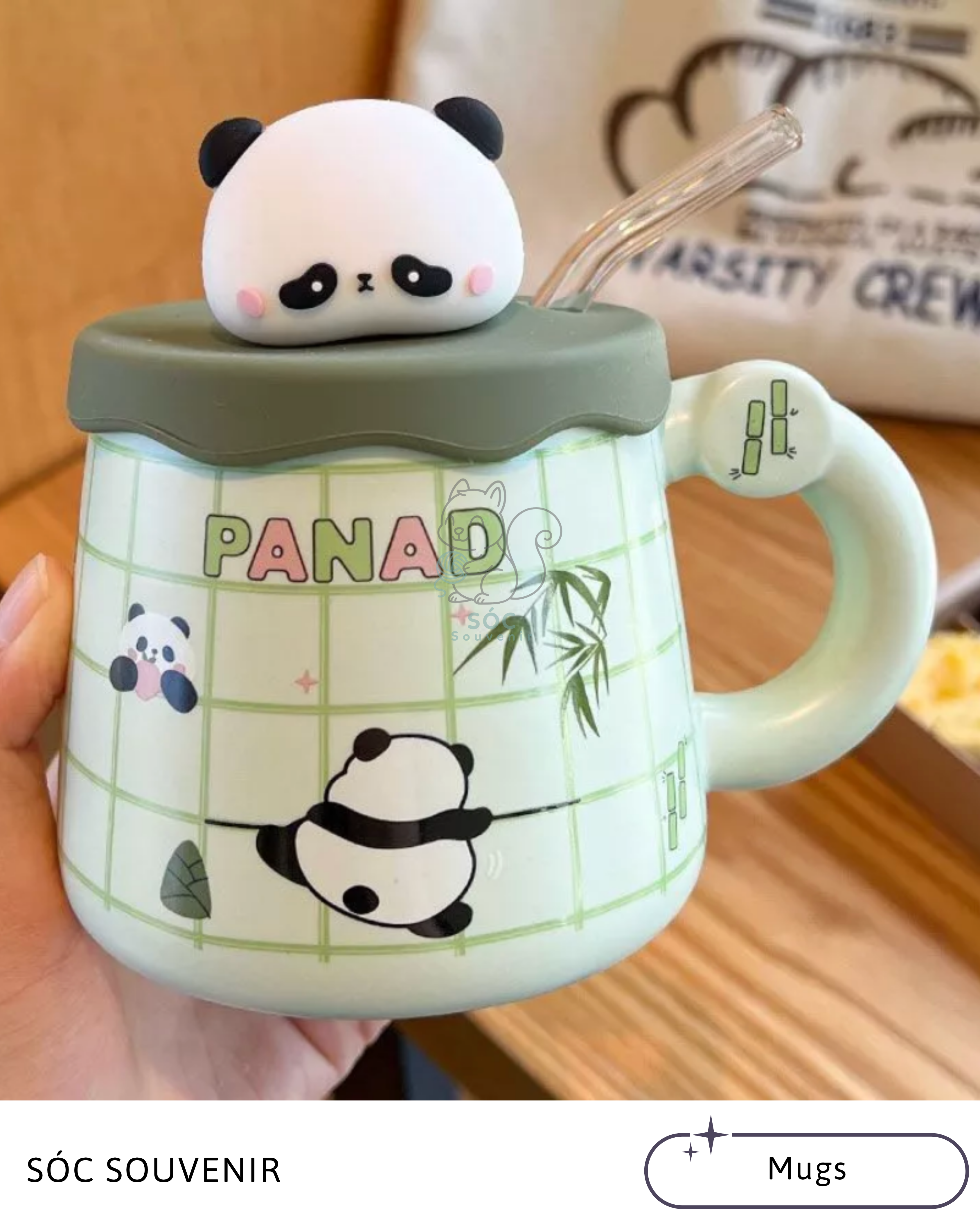 Panda Bamboo Ceramic Mug&nbsp;