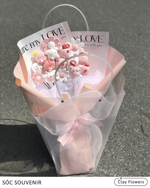 🌸 Clay Flowers – Handmade with Love