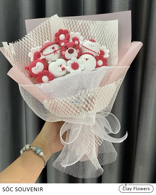 🌸 Clay Flowers – Handmade with Love